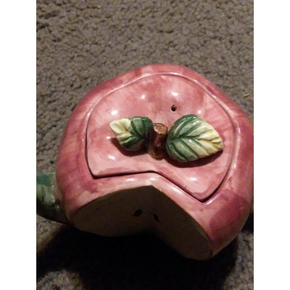 Takahashi Apple Teapot Hand Painted Collectible - Picture 8 of 8